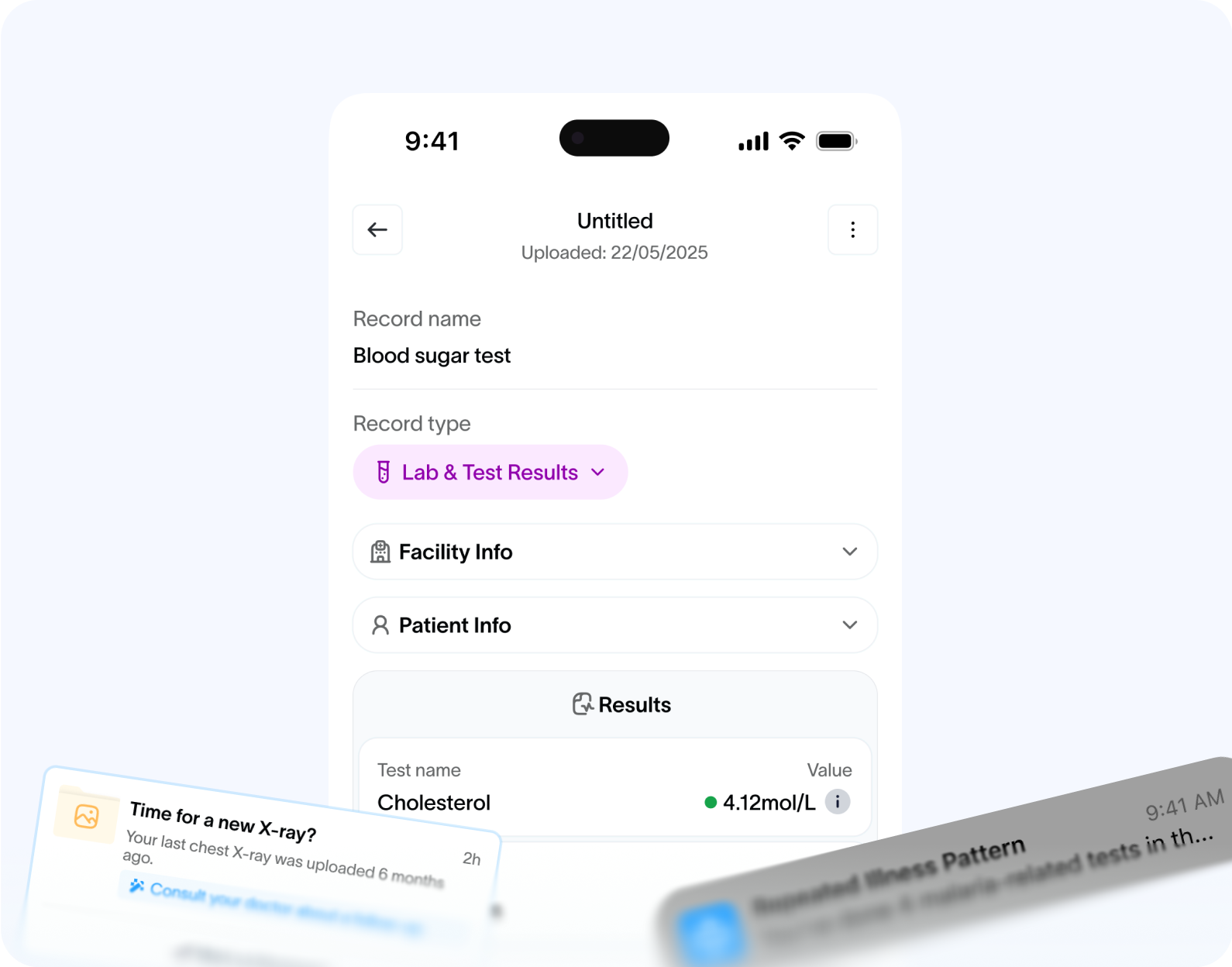 Smart Records & Insights Card